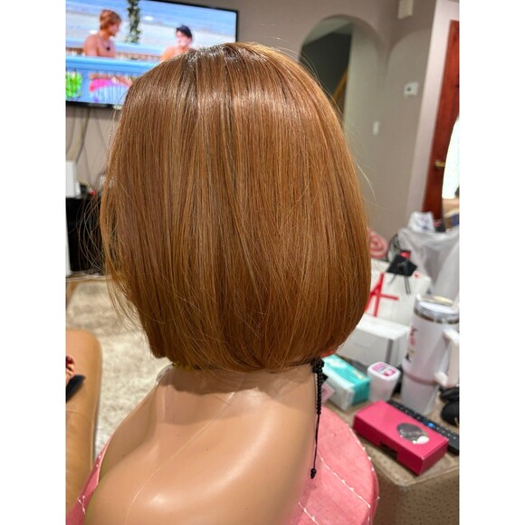Belle tress “Paige” Lux Wig in color Auburn Spice fully handtied cap New main image 9